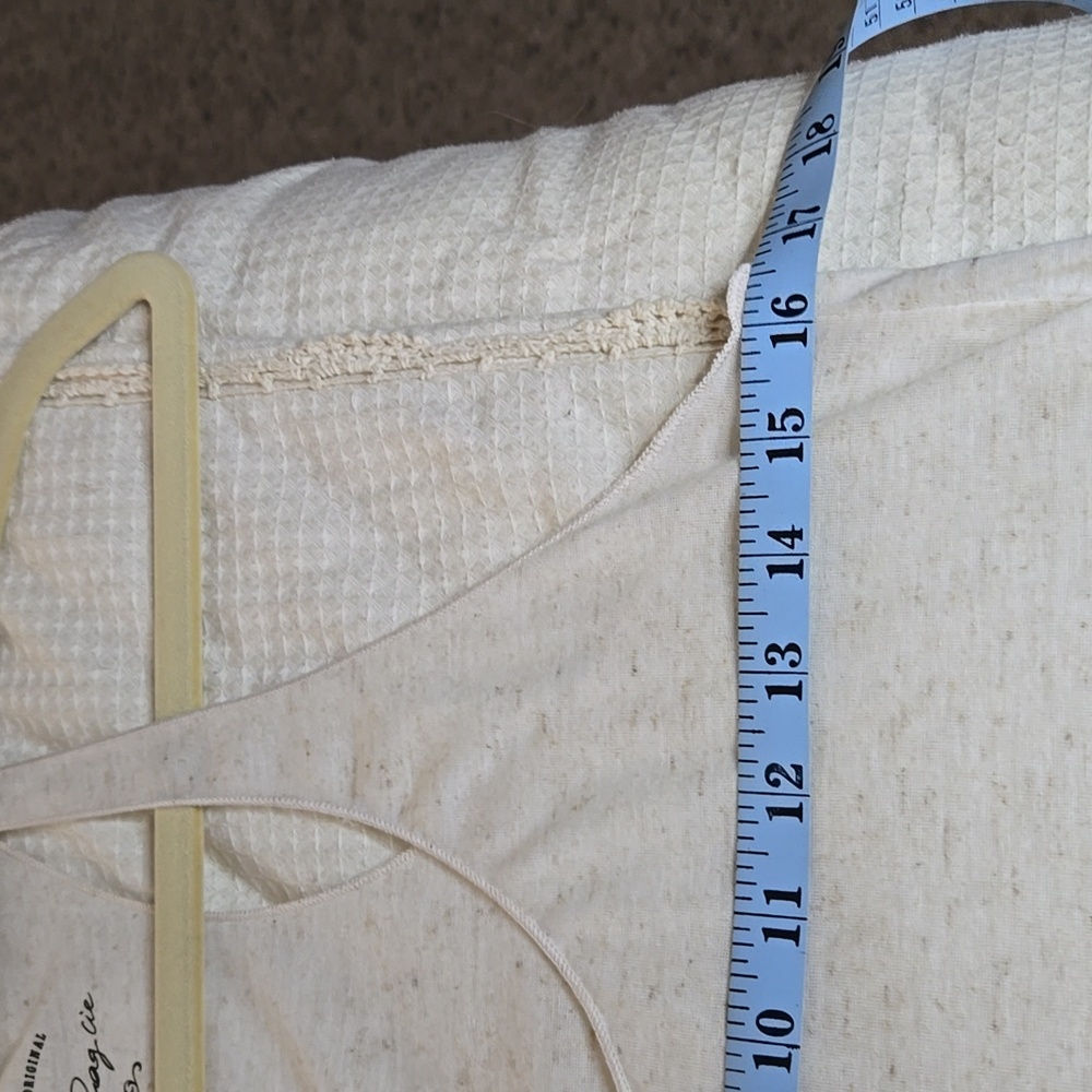 Cream Racerback Tank Top - Picture 6 of 7